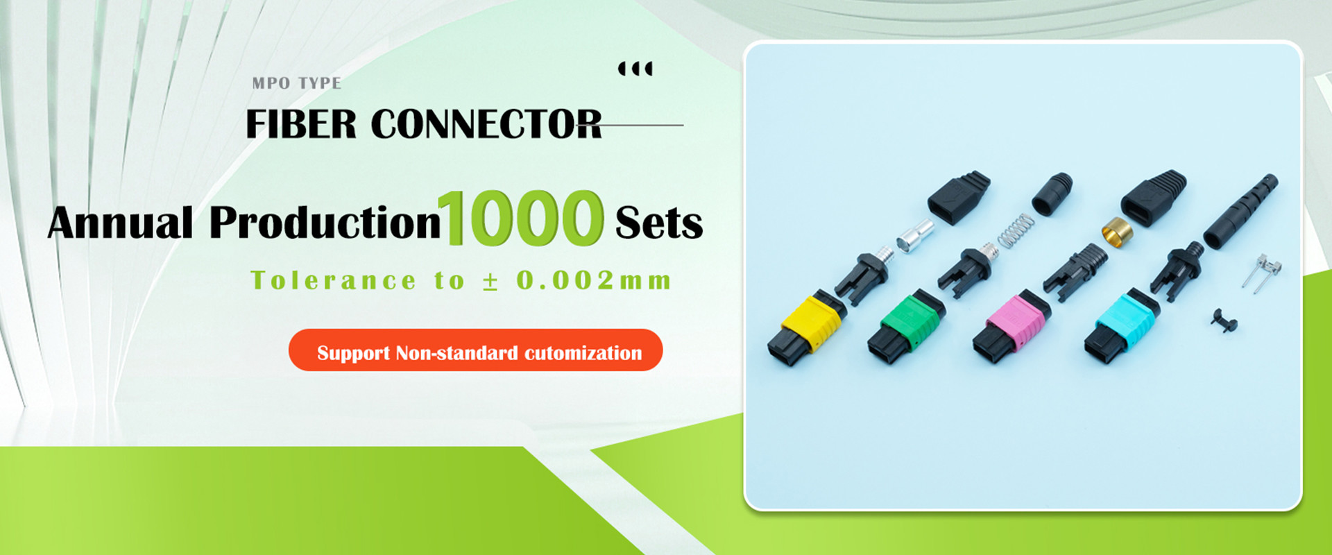 Kalite mpo fiber optik konektör Fabrika