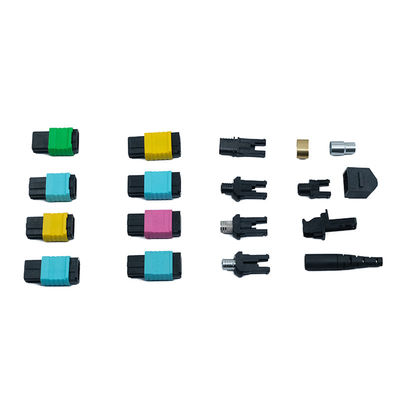 Hızlı Bağlantı Fiber Optic Connectors mpo om4 om5 alan kurulabilir fiber optic konektör