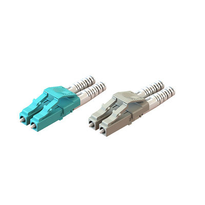 Yüksek yoğunluklu ağlar için çiftli LC fiber optik konektör bağlantıları