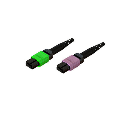MPO Optik Fiber Bağlantı Sonu Jumper Kablosu İçin Çizelgedeki Çeşitli Renklerle