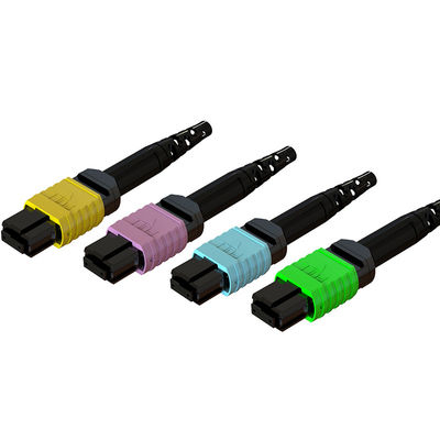 Düşük Giriş Kaybı MPO Fiber Optic Connector 3.0 60mm 12/16/24 çekirdekler Erkek Kadın