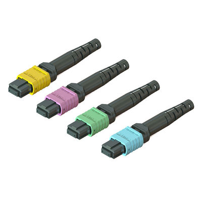 Telekomünikasyon MPO Fiber Optic Connector 3.5 60mm 12 / 16 / 24 çekirdekler Erkek Kadın