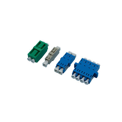 Renkli Kadın Kadın LC'ye LC Fiber Adaptörü Flanşlı ve Flanşsız Plastik