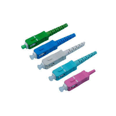 Alev geriletici SC Fiber Optic Connector Plastik Enjeksiyon Yüksek hassasiyet toleransı