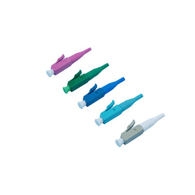 LC simplex APC/PC Fiber Optic Connector Plastik Kapakla Uyumlu