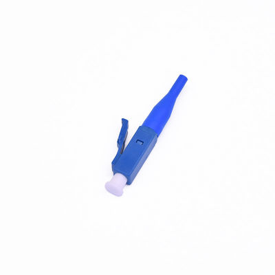 Yüksek dayanıklılık için Agua Blue Boot Color LC APC Fiber Optic Quick Connector 0.9mm ve 2.0mm